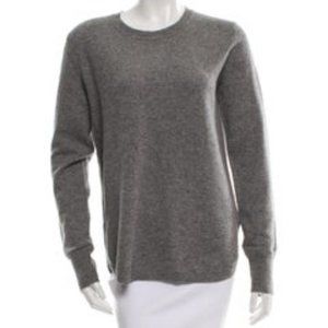 Inhabit Cashmere Rib Knit-Trimmed Sweater